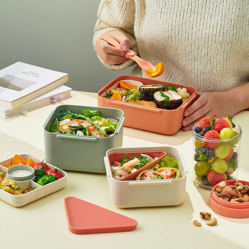 Hộp Salad To-Go LocknLock 1.3L Nhựa PP M&agrave;u Xanh Mint - LCB412, , large image number null